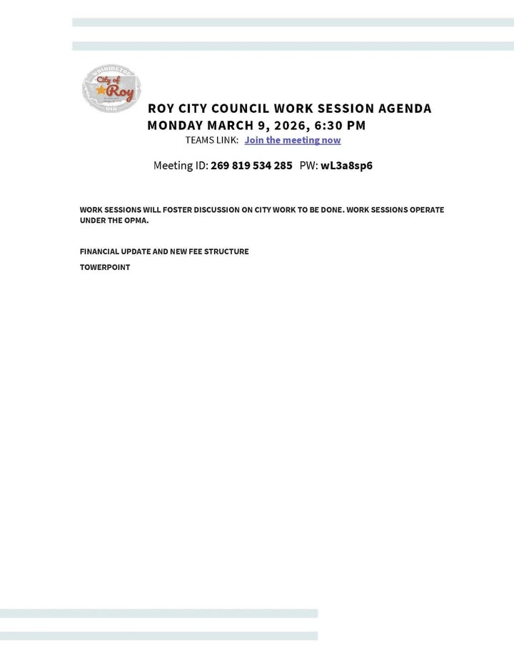 City Of Roy, WA. - Government